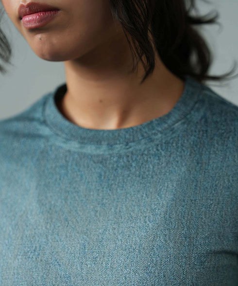 Women's Denim Terry Tee