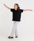 Girls' Rib Lace Tee