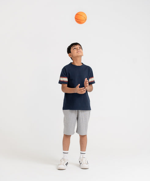 Boys' Pique Striped Tee