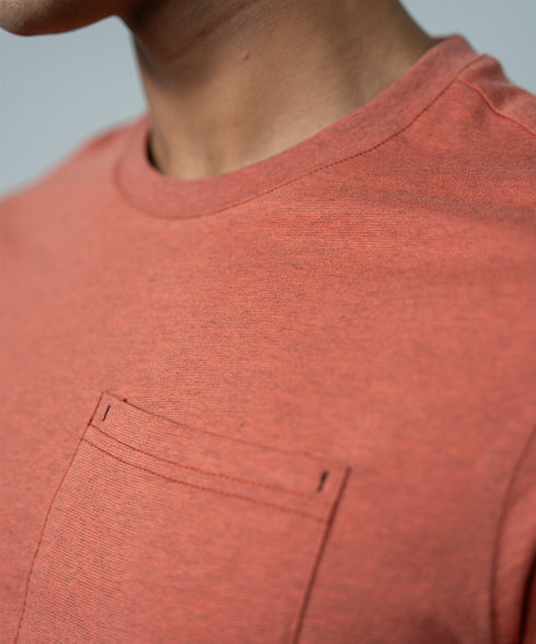 Men's Melange Pocket Tee