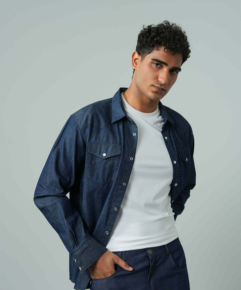 Men's Chambray Button Down Shirt
