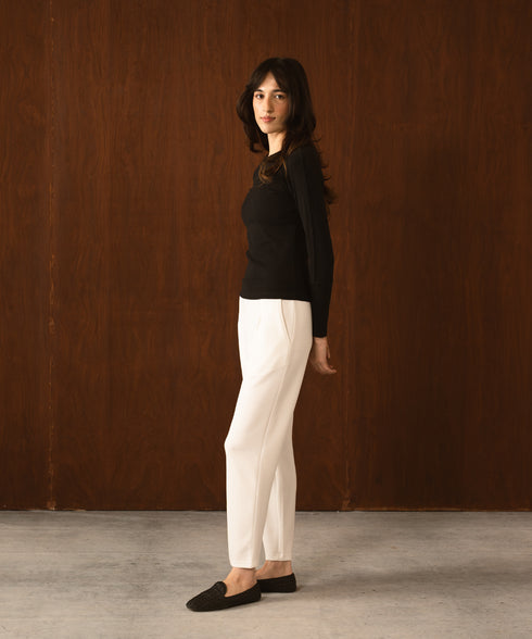 Women's LuxeStretch Pleat Tapered Pants