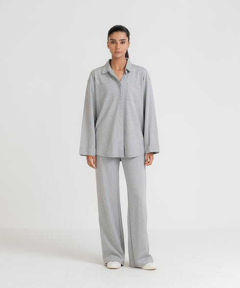 Women's Pocket Button Down Set