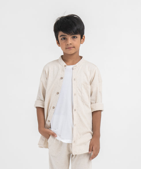 Boys' Linen Button Down Shirt