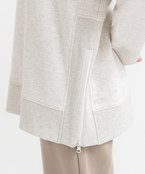 Women's Longline Zipper Sweatshirt