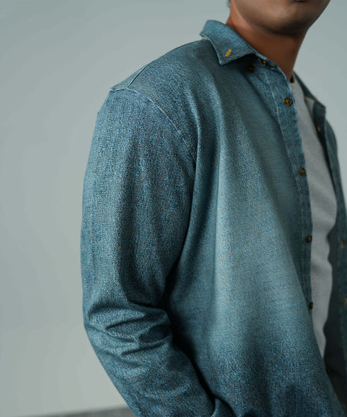 Men's Denim Terry Shirt