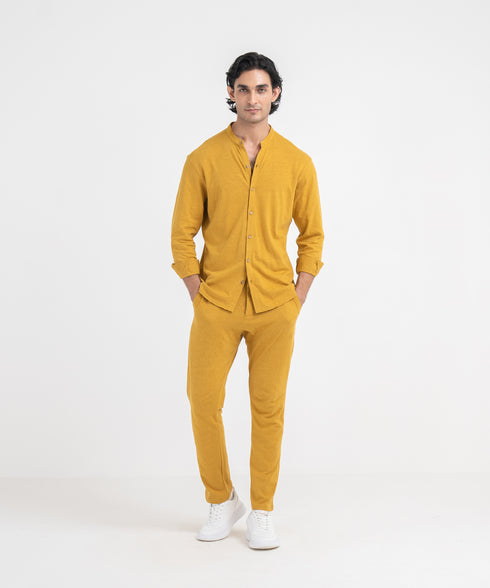 Men's Linen Button Down Shirt