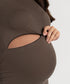 Women's Maternity/Nursing Zipper Tee