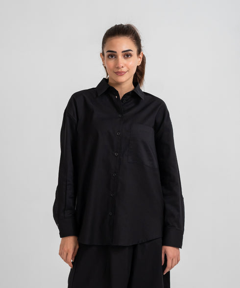 Women's Twill Button Down Shirt