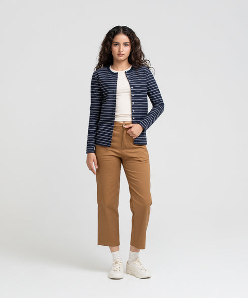 Women's Striped Cardigan