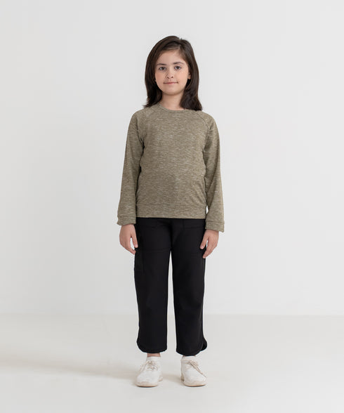 Girls' B-Fit Raglan Slub Top