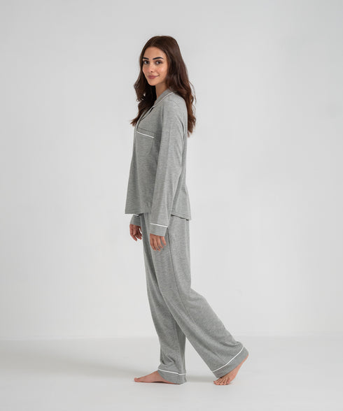 Women's Button Down Pajama Set