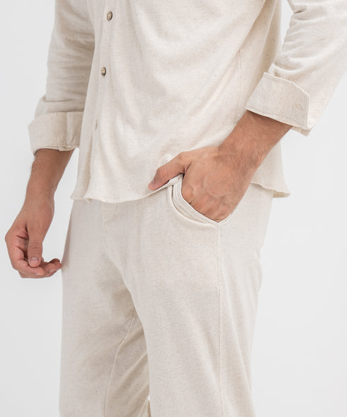 Men's Linen Button Down Shirt