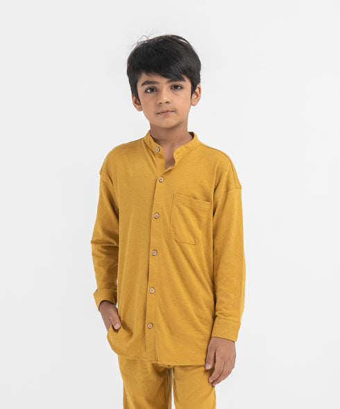 Boys' Linen Button Down Shirt