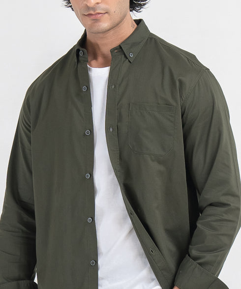 Men's Twill Button Down Shirt