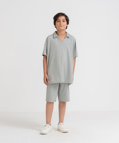 Boys' LuxeLight Johnny Collar Polo