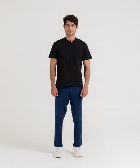 Men's Basic Henley Tee