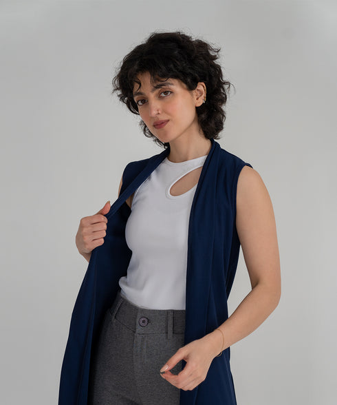 Women's Sleeveless Cardigan