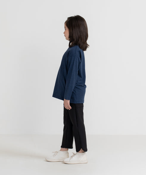 Girls' B-Fit Side Slit Melange Top