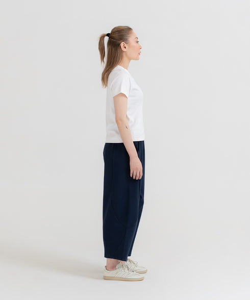 Women's Barrel Leg Cropped Pants