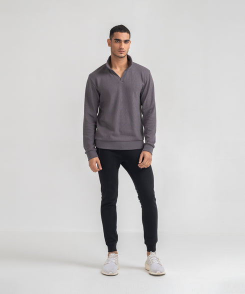 Men's Johnny Collar Sweatshirt