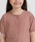 Girls' LuxeLight Henley Button Down