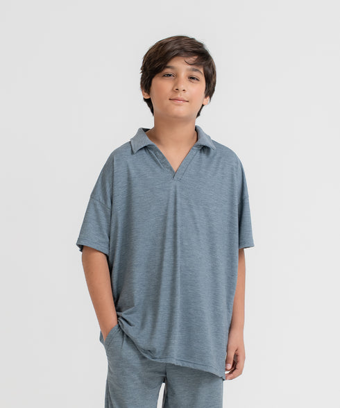 Boys' LuxeLight Johnny Collar Polo