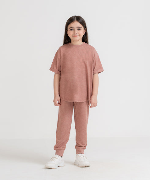 Girls' LuxeLight Turn Up Sleeve Tee