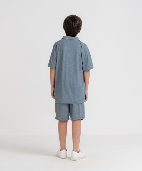 Boys' LuxeLight Johnny Collar Polo