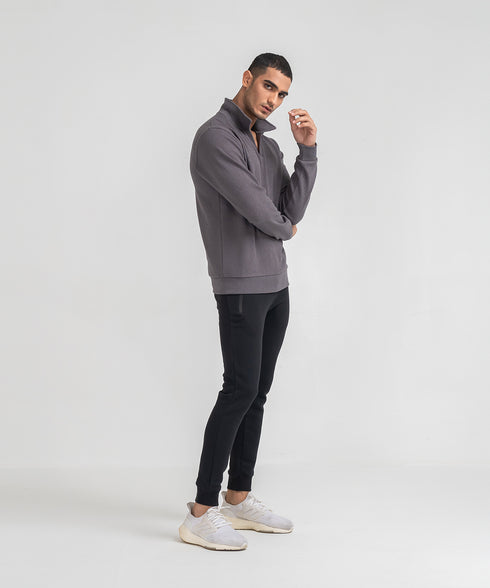 Men's Johnny Collar Sweatshirt