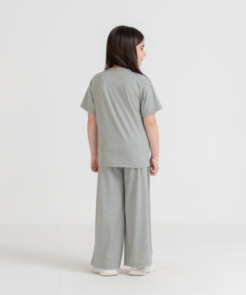 Girls' LuxeLight Henley Button Down