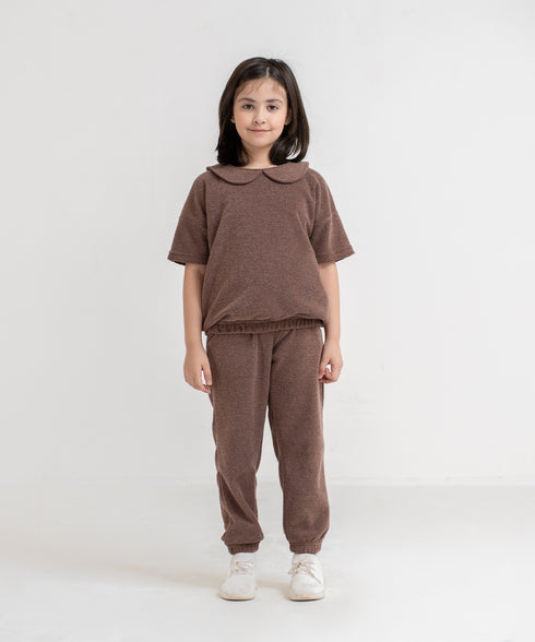 Girls' Towel Terry Cropped Sweatshirt