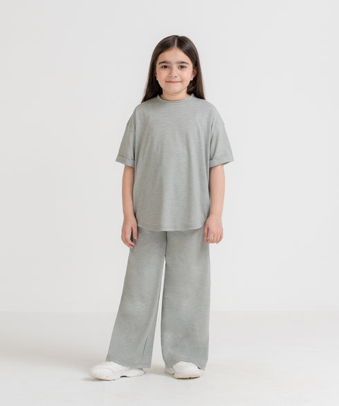 Girls' LuxeLight Turn Up Sleeve Tee