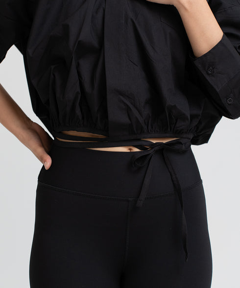 Women's Collared Wrap Shirt