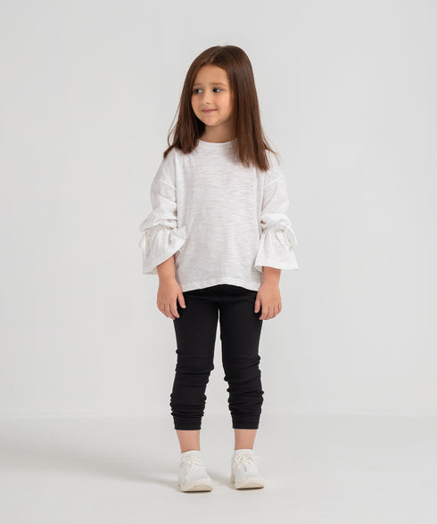 Girls' Ruffle Sleeve Tee