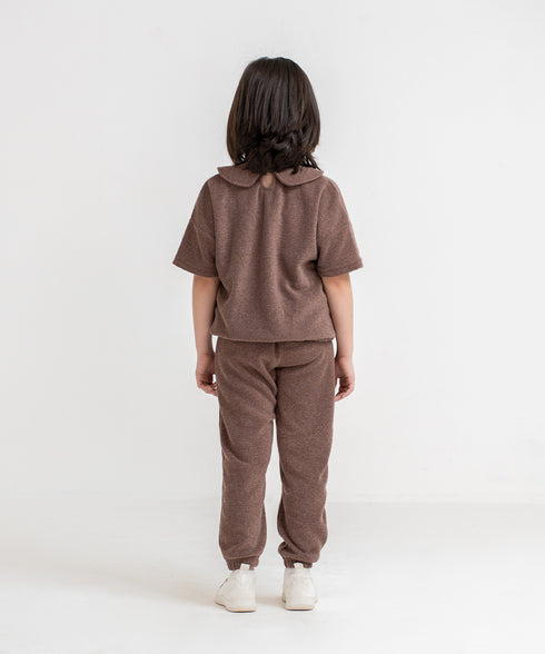 Girls' Towel Terry Cropped Sweatshirt