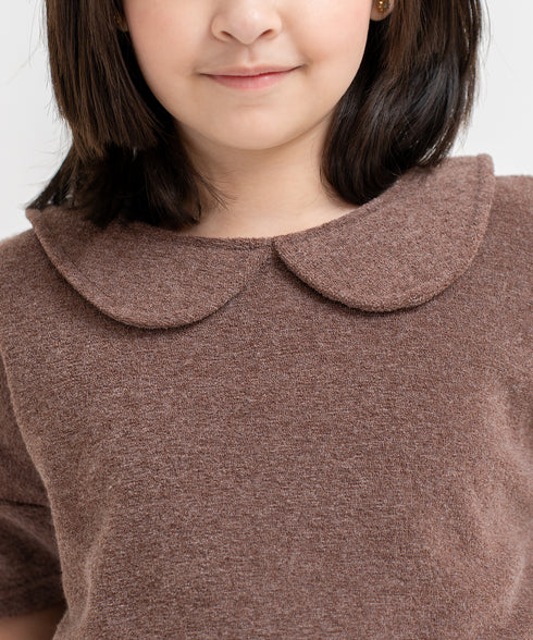 Girls' Towel Terry Cropped Sweatshirt