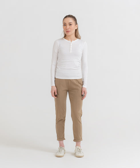 Women's Turned up Tapered Pants