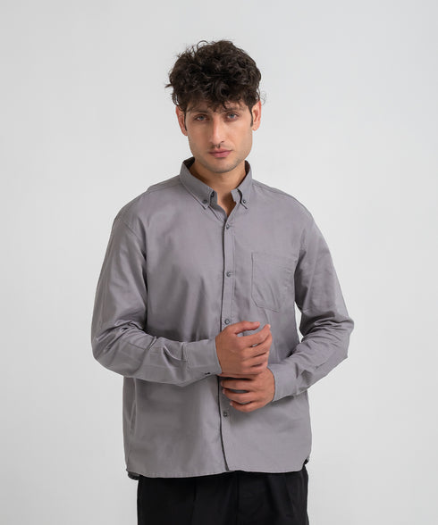 Men's Twill Button Down Shirt