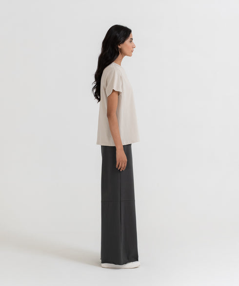 Women's Raw Hem Wide Leg Pants