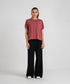 Women's Crepe Pleated Pants