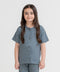 Girls' LuxeLight Henley Button Down