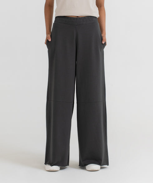 Women's Raw Hem Wide Leg Pants