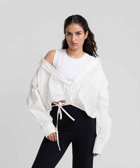 Women's Collared Wrap Shirt