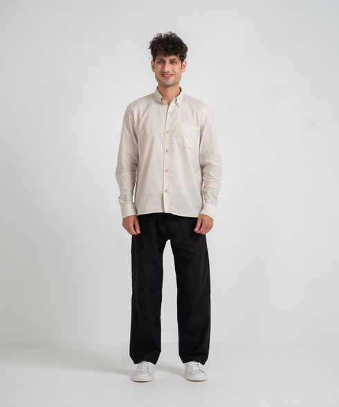 Men's Twill Pleated Pants