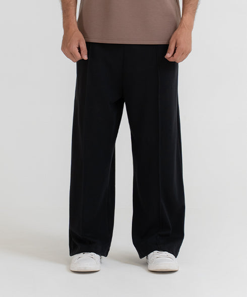 Men's Pin Tucks Straight Pants