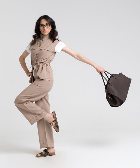Women's Viscose Turned Up Hem Pants