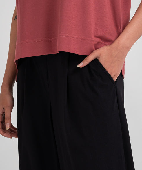 Women's Crepe Pleated Pants