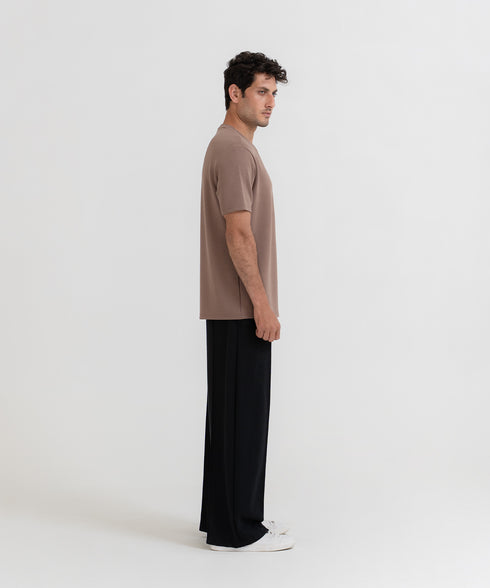 Men's Pin Tucks Straight Pants