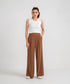 Women's Crepe Pleated Pants